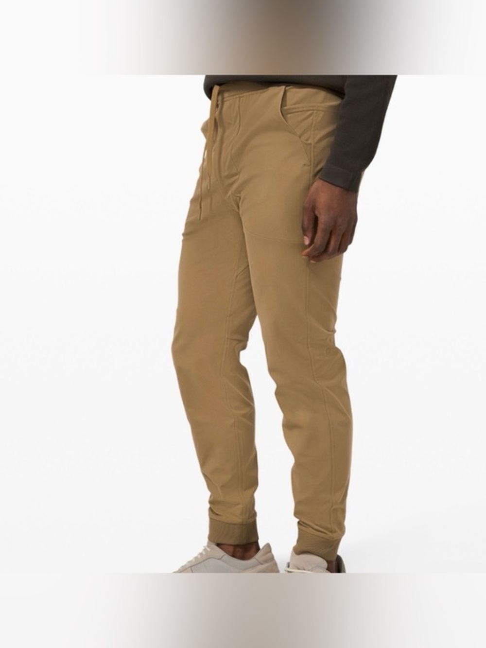Lululemon Men’s ABC Joggers Khaki Tan Pull On Drawstring Pockets comfort Medium